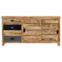 Voir la diapositive 2 : VIDAXL Buffet Bois de manguier solide 160x40x80 cm