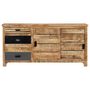 Voir la diapositive 2 : VIDAXL Buffet Bois de manguier solide 160x40x80 cm