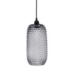 Paris Prix Lampe Suspension en Verre  Irina  34cm Gris