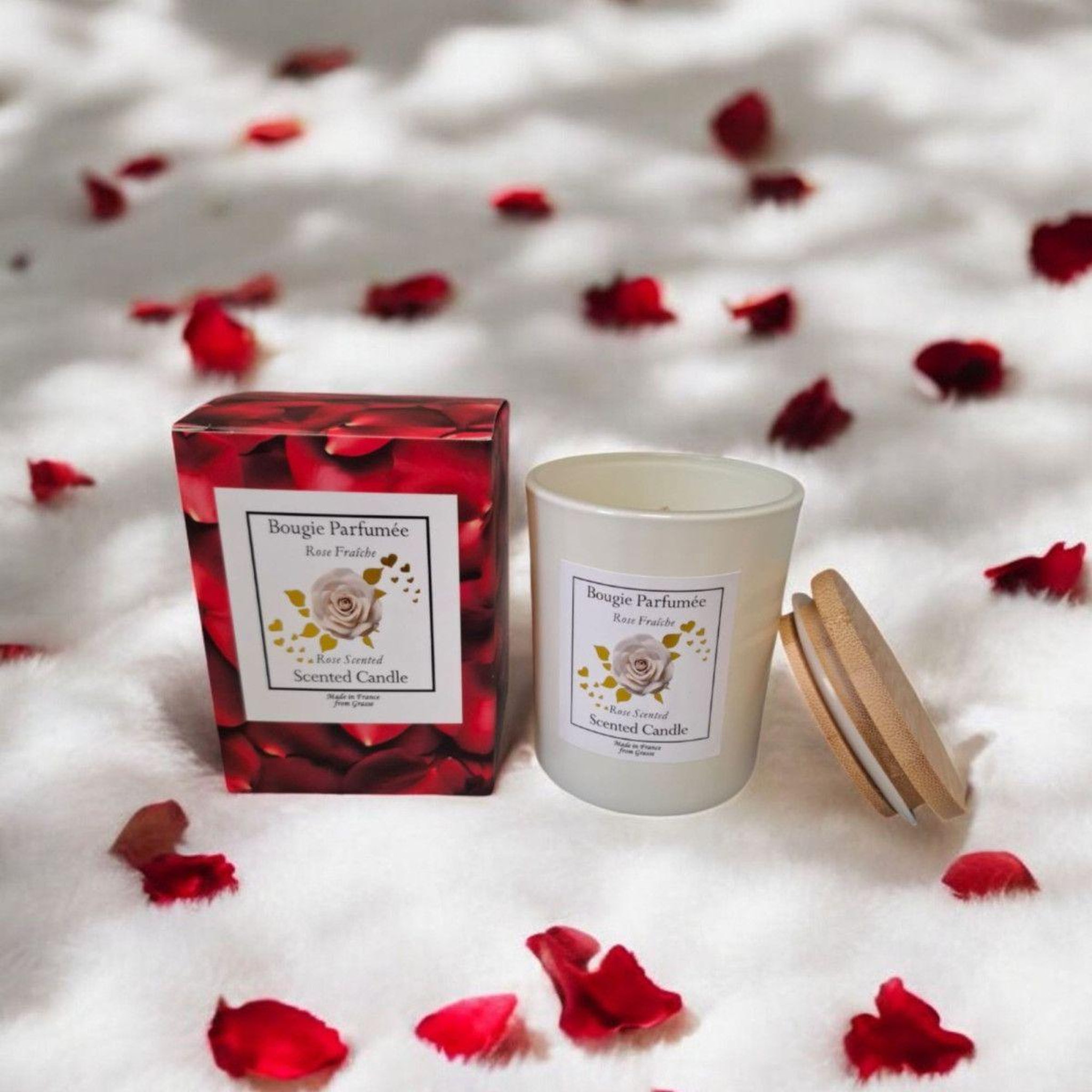 Voir la diapositive 2 : SC CRYSTAL Bougie parfumée à la rose