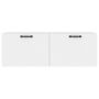 Voir la diapositive 5 : VIDAXL Armoire murale Blanc 100x36,5x35 cm Bois d'ingenierie