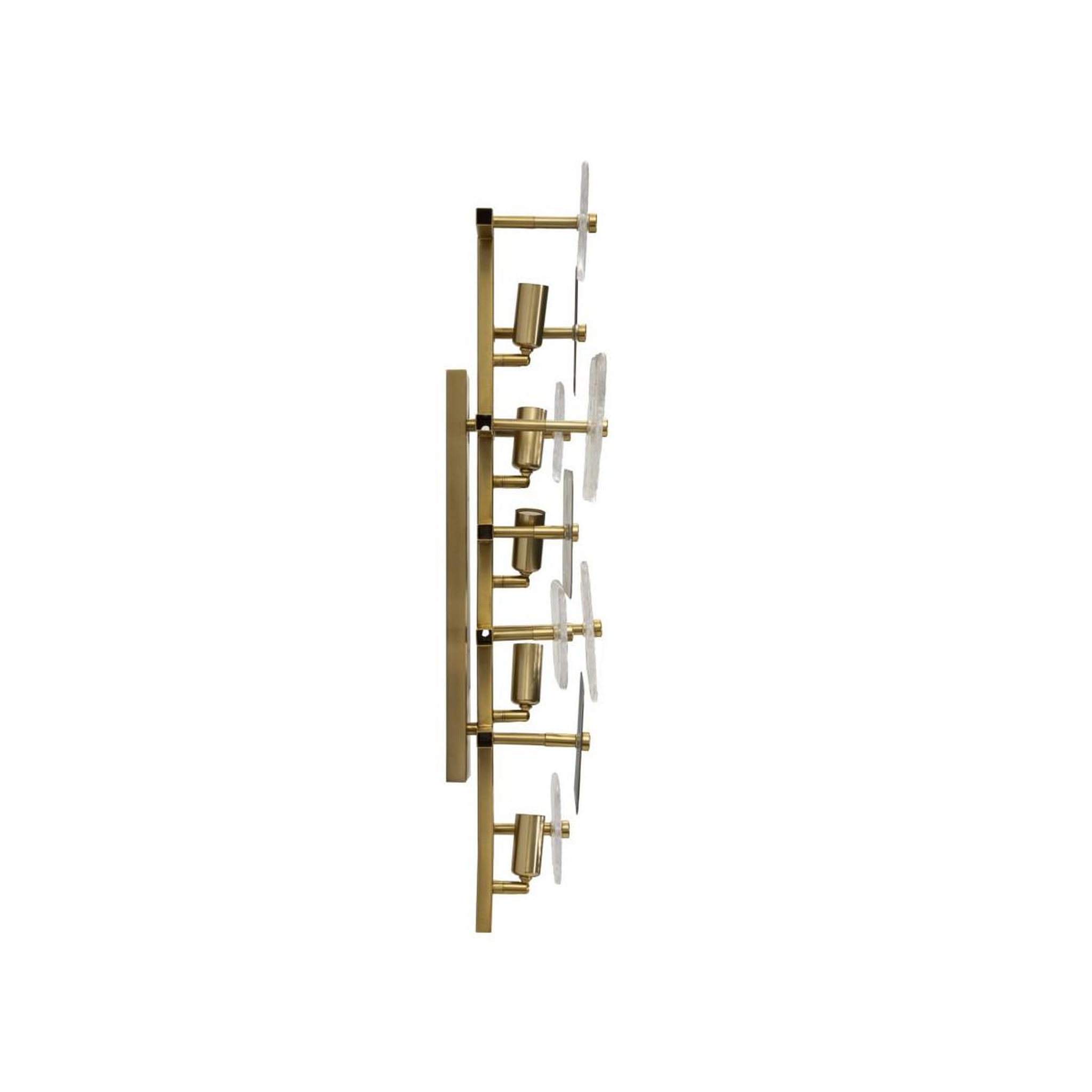 Voir la diapositive 2 : Paris Prix Applique Murale Design en Verre  Glassy  76cm Or