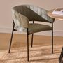 Voir la diapositive 2 : ATMOSPHERA Lot de 2 fauteuils à diner en tissu SOLEA