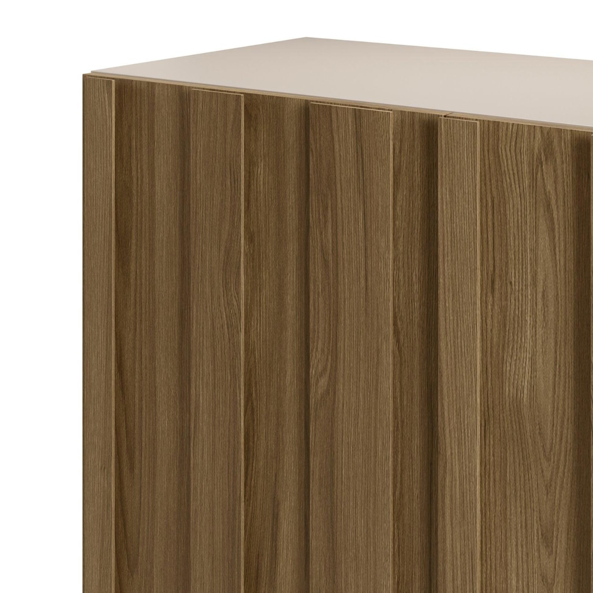 Voir la diapositive 6 : CASANOVA PARIS Perla - commode 2 tiroirs en mdf chêne foncé
