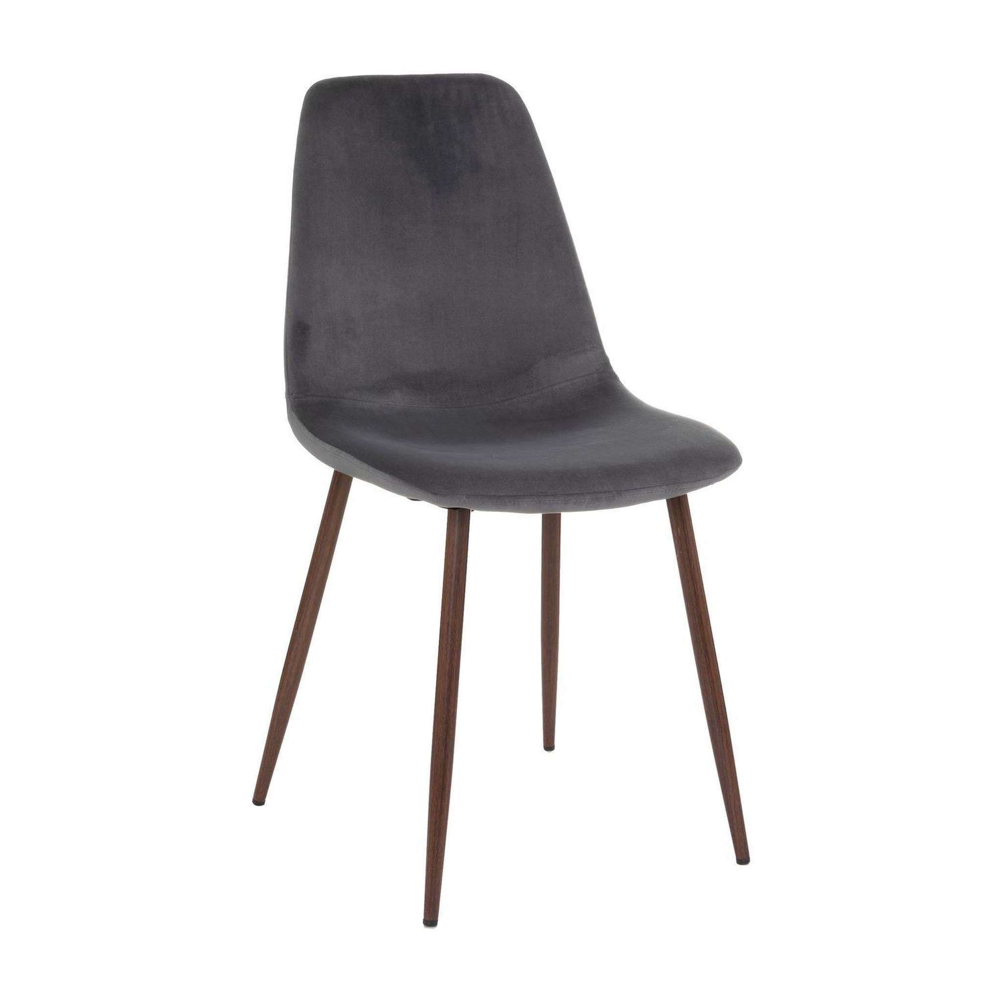 Voir la diapositive 6 : TOILINUX Lot de 4 Chaises confortables en polyester effet velours et pieds en fer