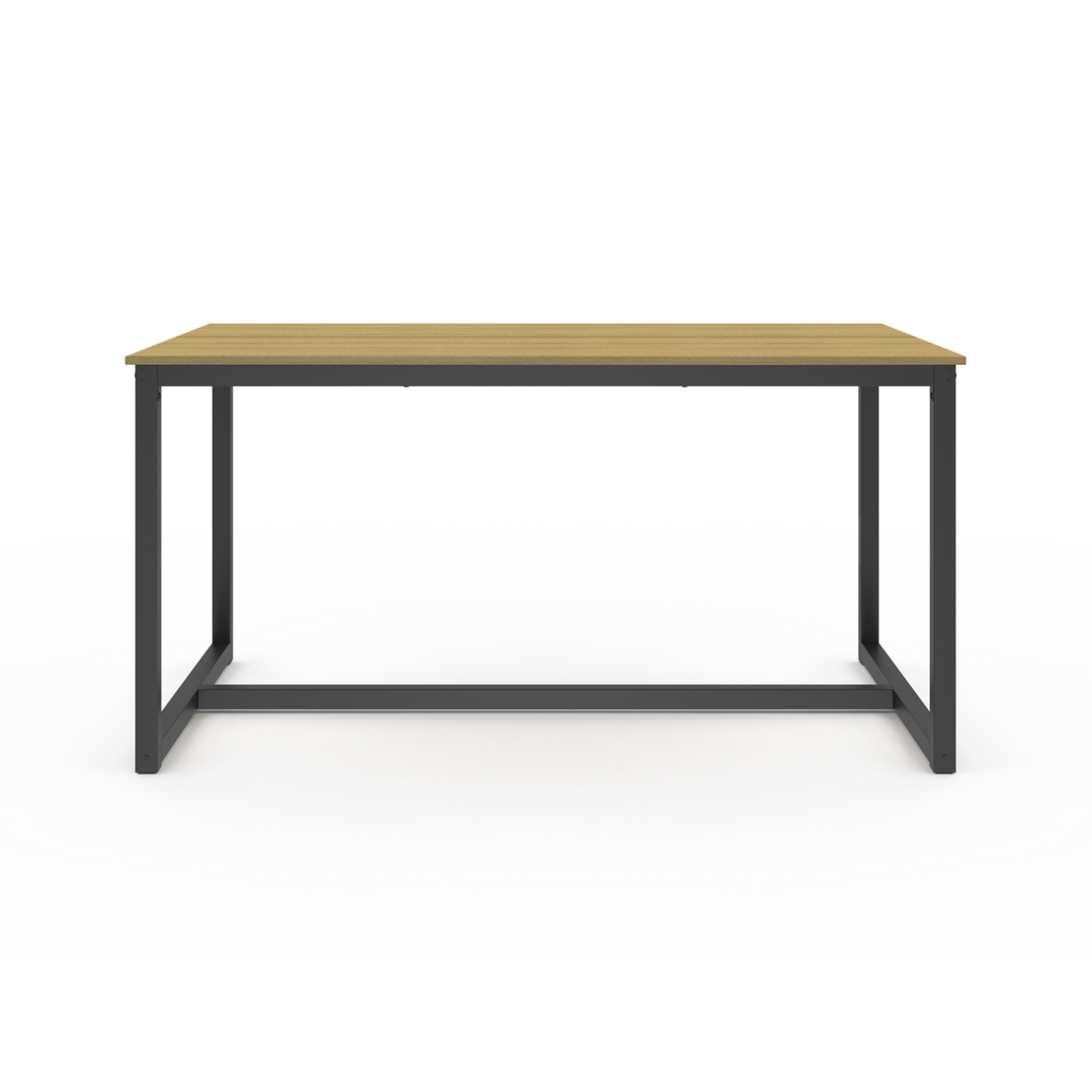 ID MARKET Table à manger rectangle DETROIT 8 personnes design industriel 150 cm