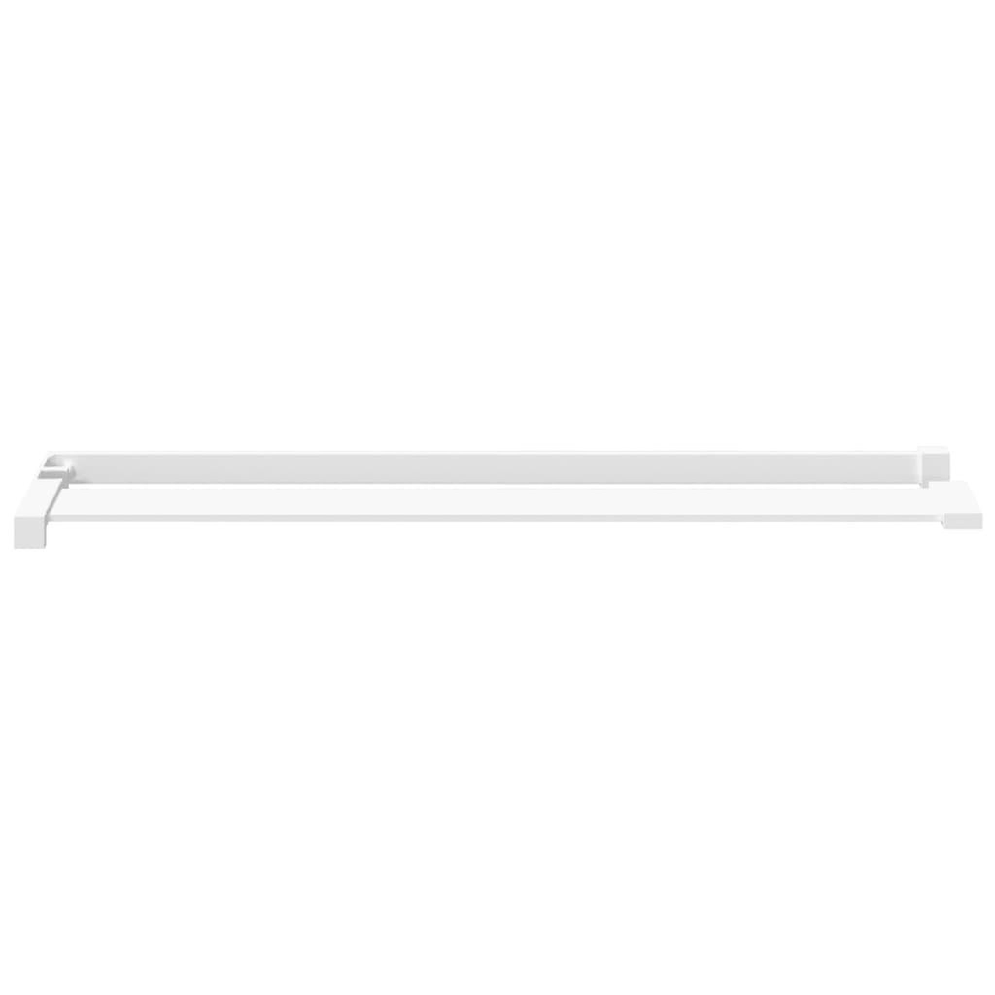 Voir la diapositive 3 : VIDAXL Etagere de douche pour paroi de douche a l'italienne Blanc 90cm
