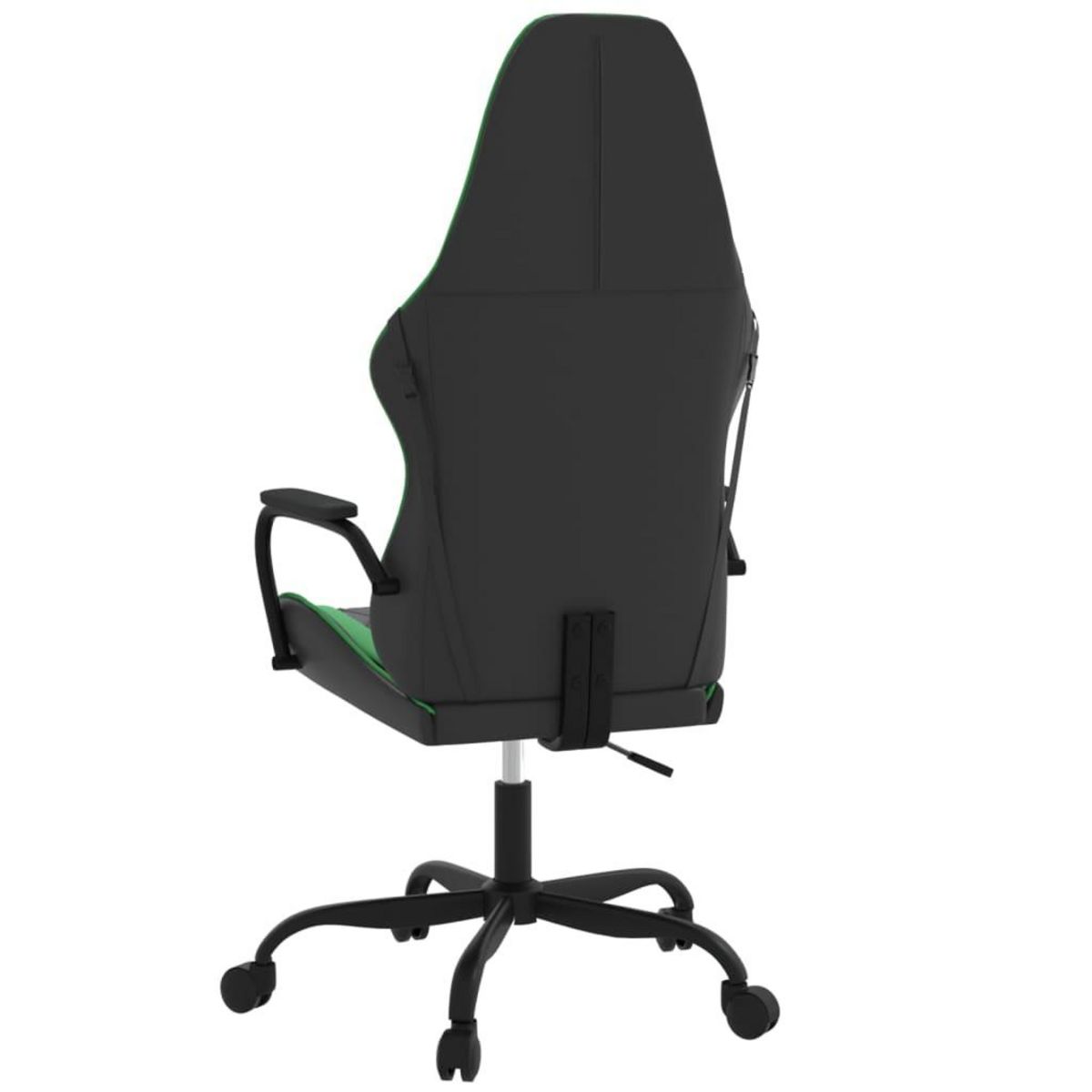 VIDAXL Chaise de jeu Noir et vert Similicuir