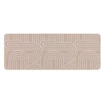 Paris Prix Tapis Déco Imprimé  Modul  45x120cm Naturel & Blanc