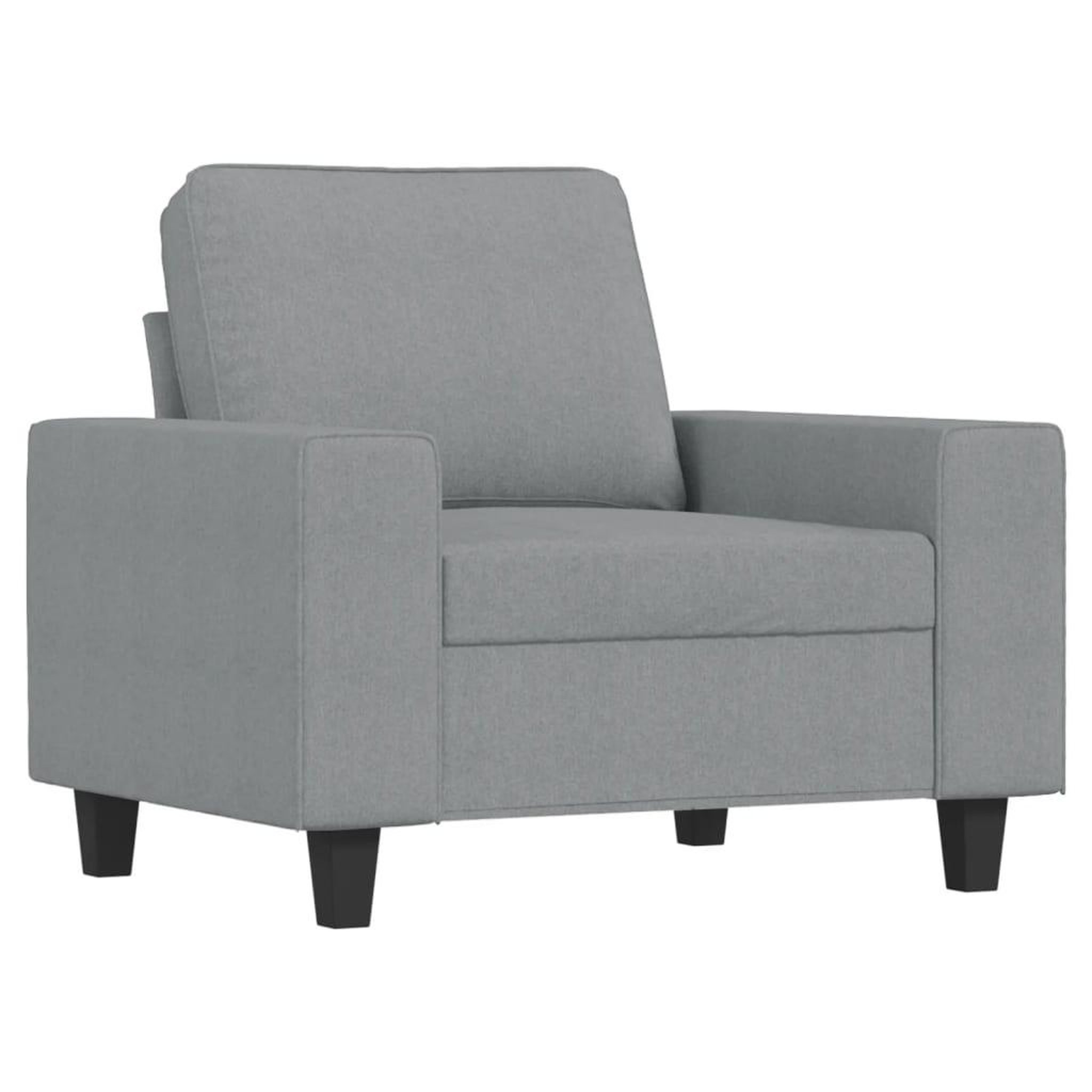 Voir la diapositive 3 : VIDAXL Ensemble de canapes 3 pcs gris clair tissu