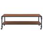 Voir la diapositive 2 : VIDAXL Table basse avec etagere 120x60x40 cm Bois de sapin massif