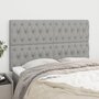 Voir la diapositive 1 : VIDAXL Tetes de lit 4 pcs Gris clair 72x7x78/88 cm Tissu