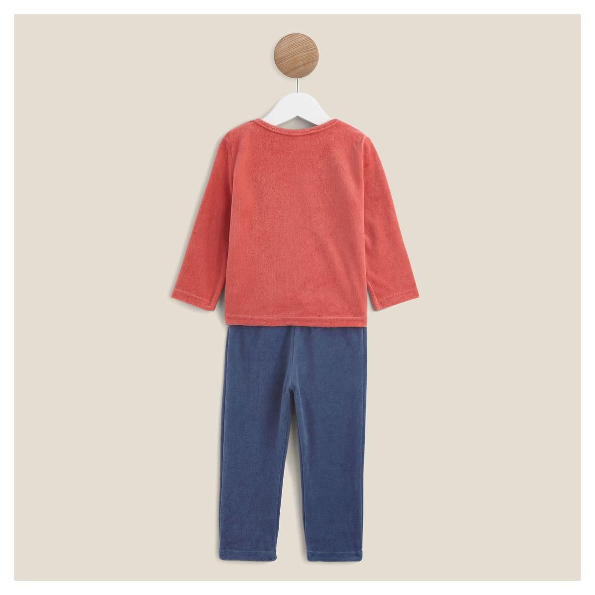 IN EXTENSO Pyjama velours héros bébé garçon