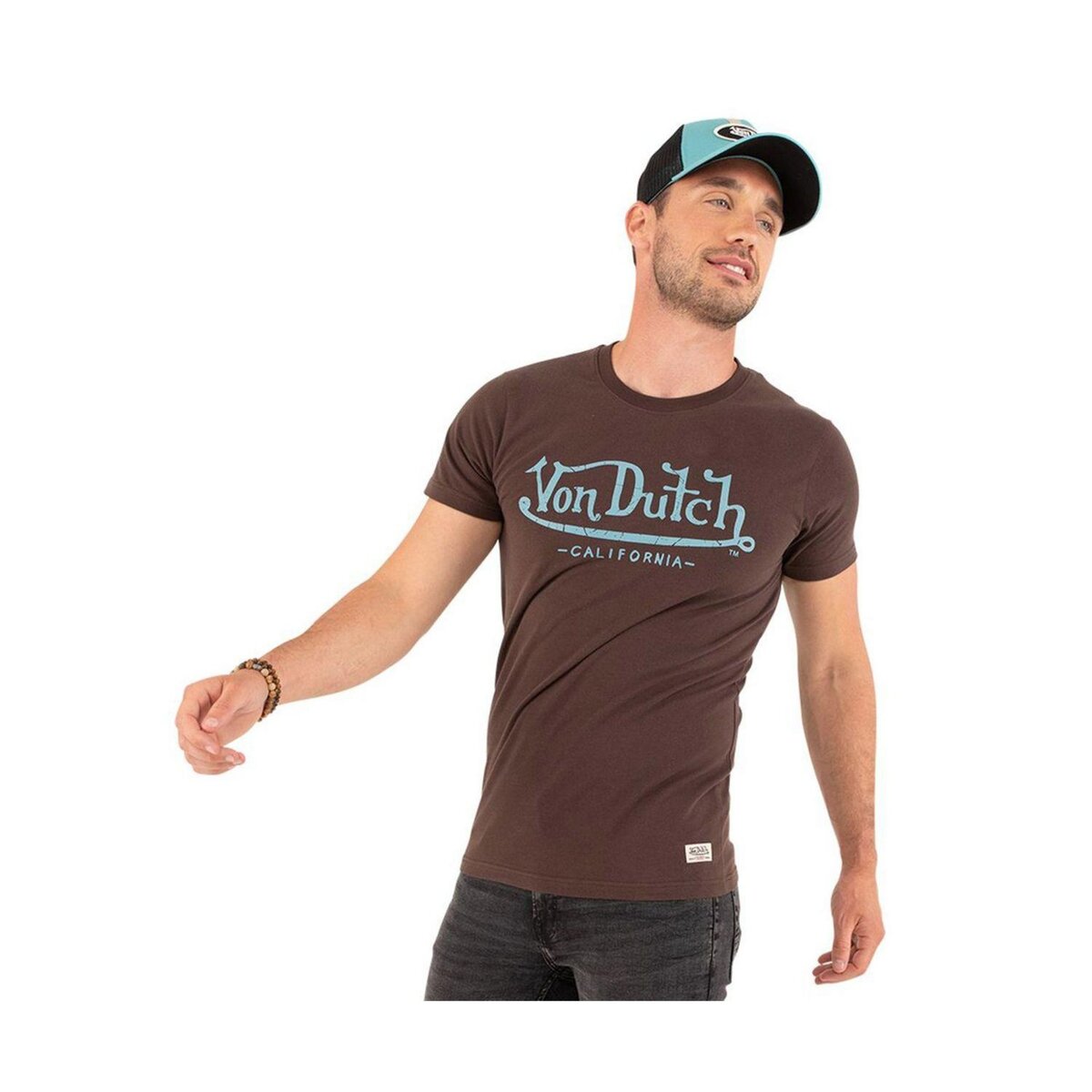 T-shirt Von Dutch Slim Fit Col rond homme Life - Von Dutch