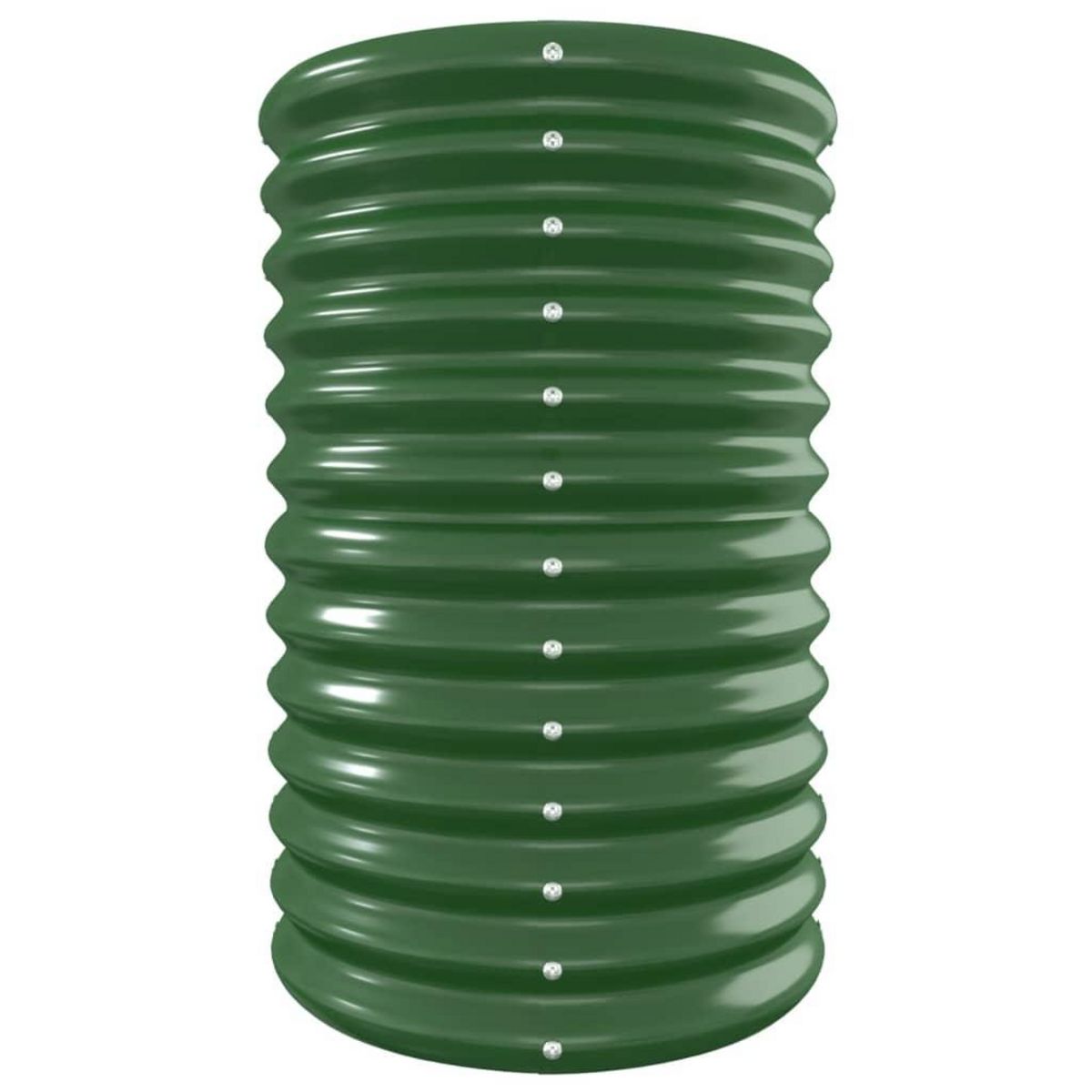 VIDAXL Lit sureleve de jardin Acier enduit de poudre 332x40x68 cm Vert