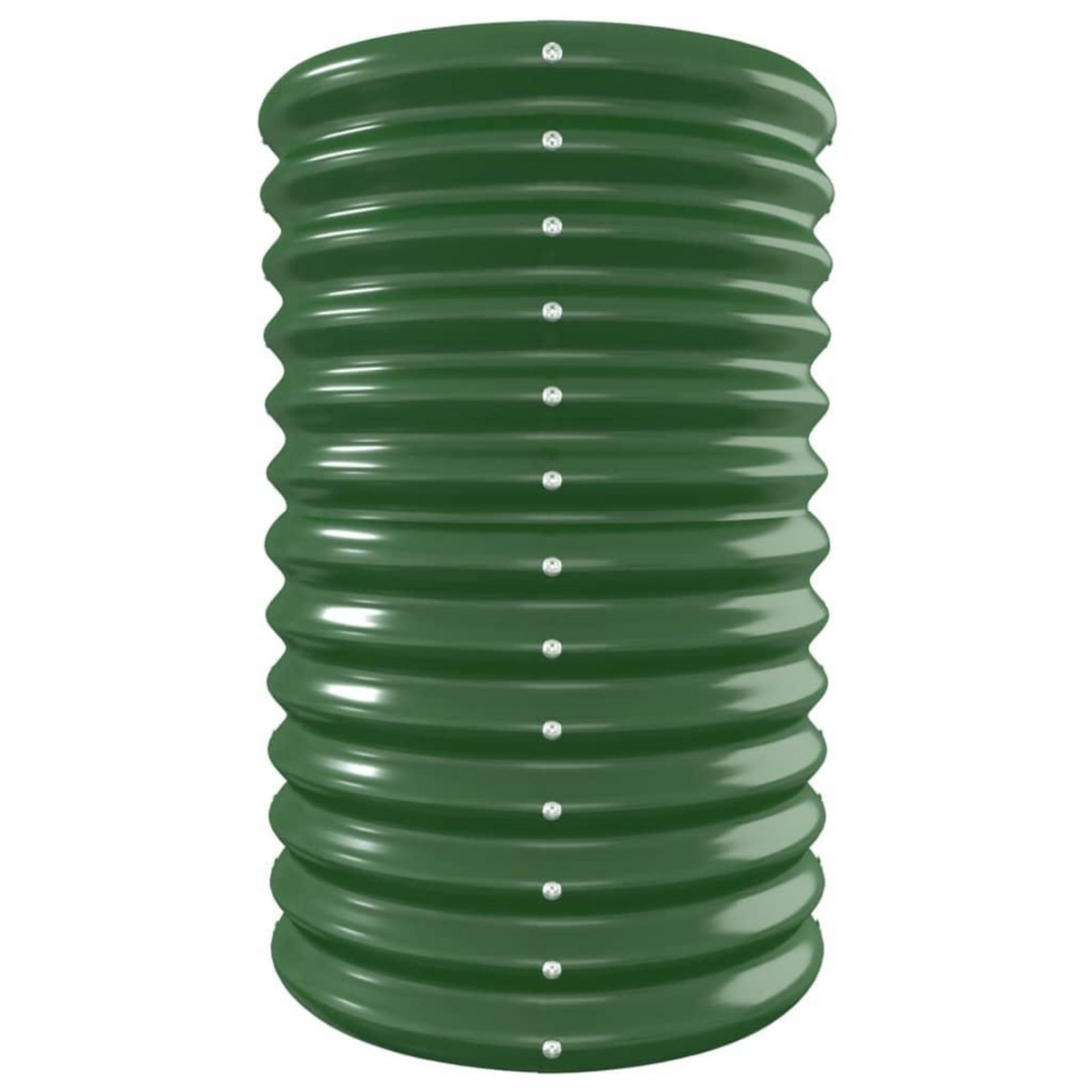 VIDAXL Lit sureleve de jardin Acier enduit de poudre 332x40x68 cm Vert