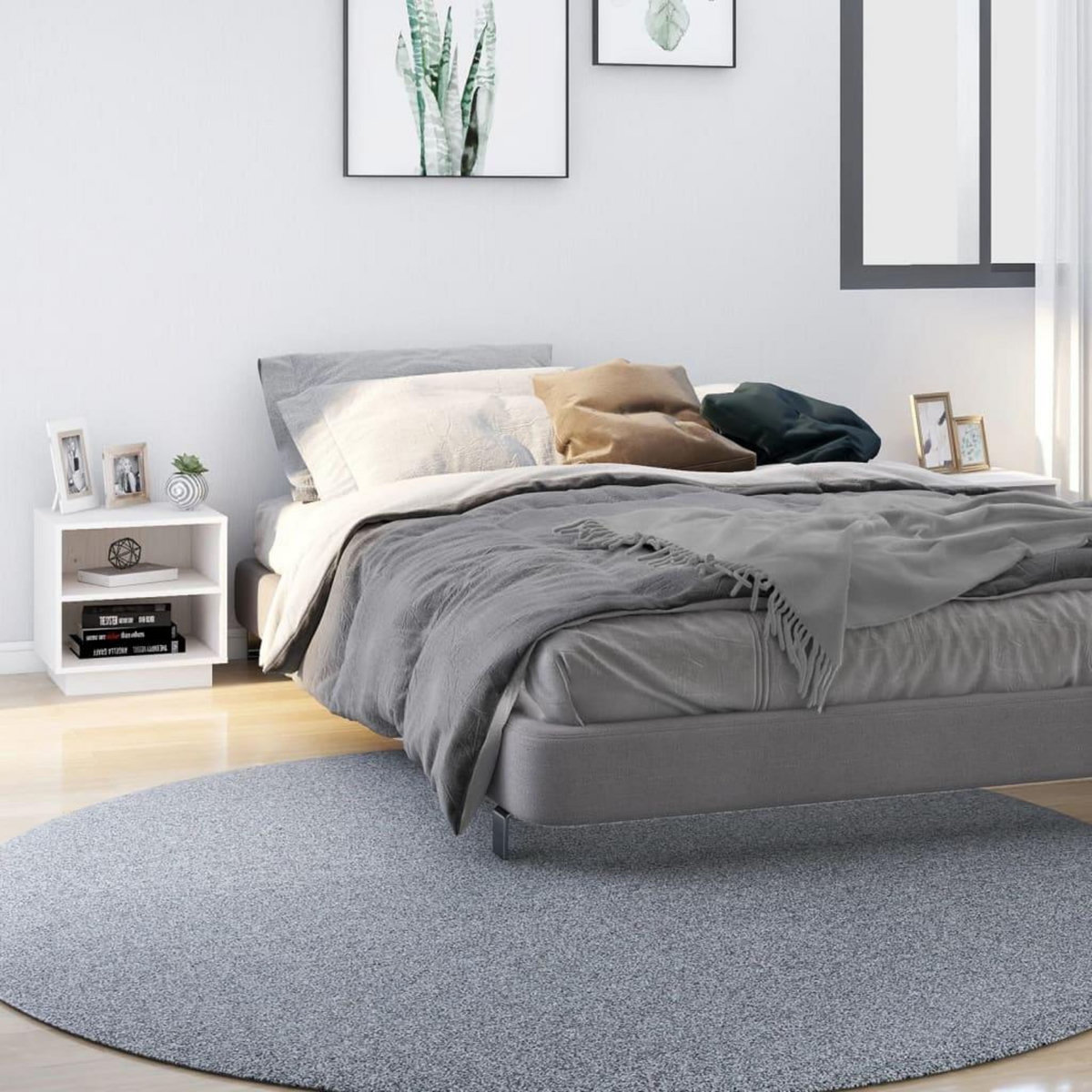 VIDAXL Tables de chevet 2 pcs Blanc 40x34x40 cm Bois de pin solide