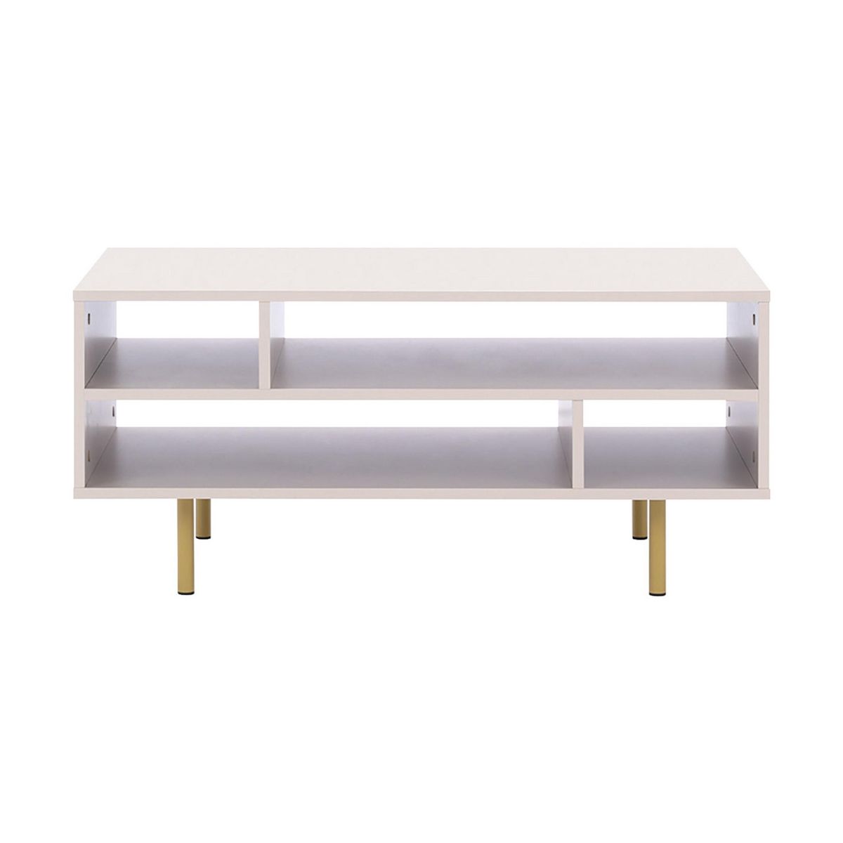 BEST MOBILIER Monica - table basse - beige - 5 niches - 100 cm