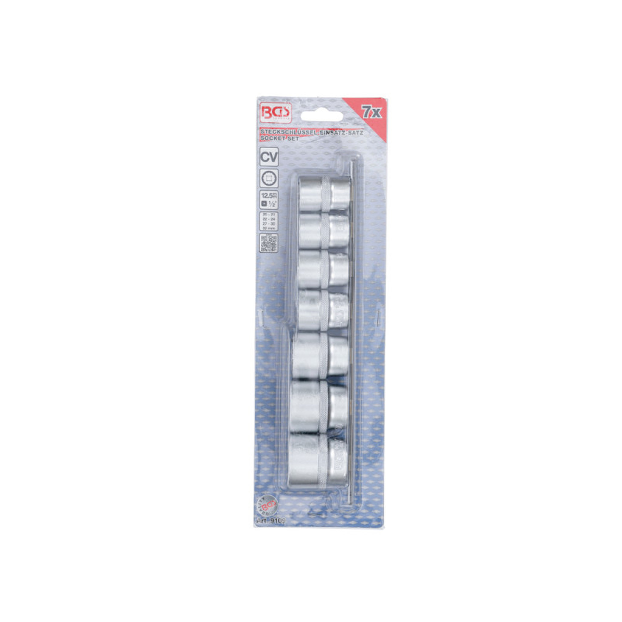 Voir la diapositive 4 :  Jeu de douilles douze pans BGS TECHNIC - 12,5 mm - 7 pcs - 9109