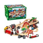 Brio Circuit de train Brio Deluxe en bois, 87 pièces