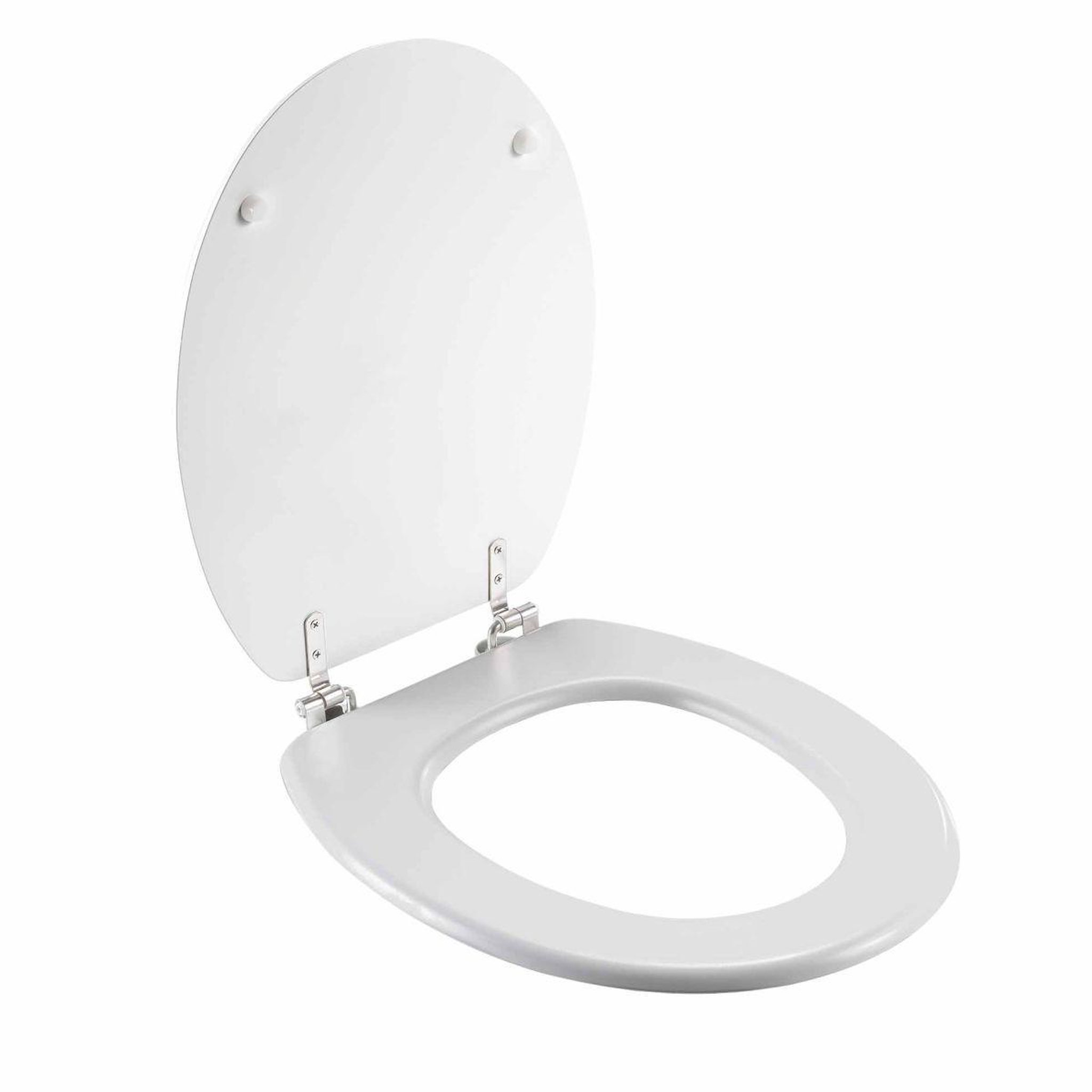 Voir la diapositive 2 : Douceur d'Intérieur Abattant wc imprimé  effet marbre  46cm blanc