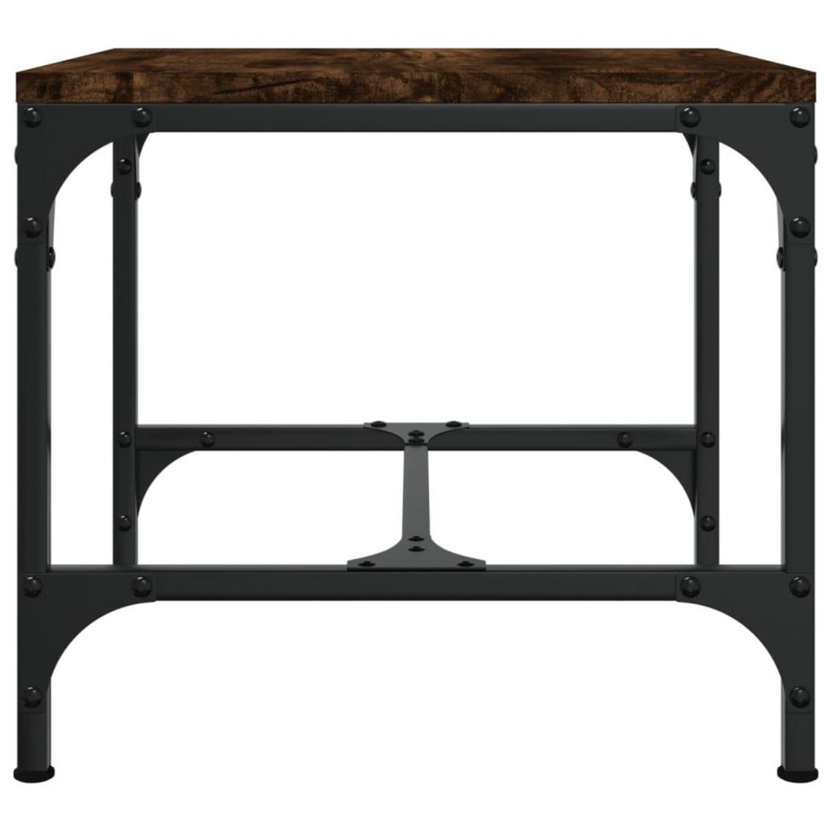 VIDAXL Table d'appoint Chene fume 40x40x35 cm Bois d'ingenierie