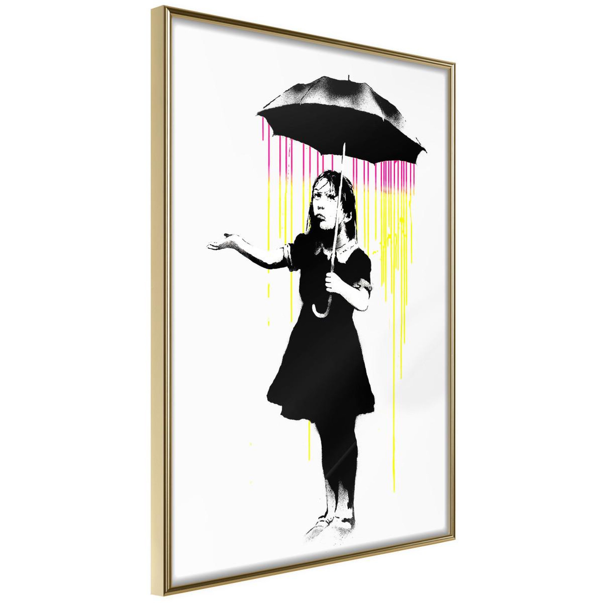 Voir la diapositive 1 : Paris Prix Affiche Murale Encadrée  Banksy Nola
