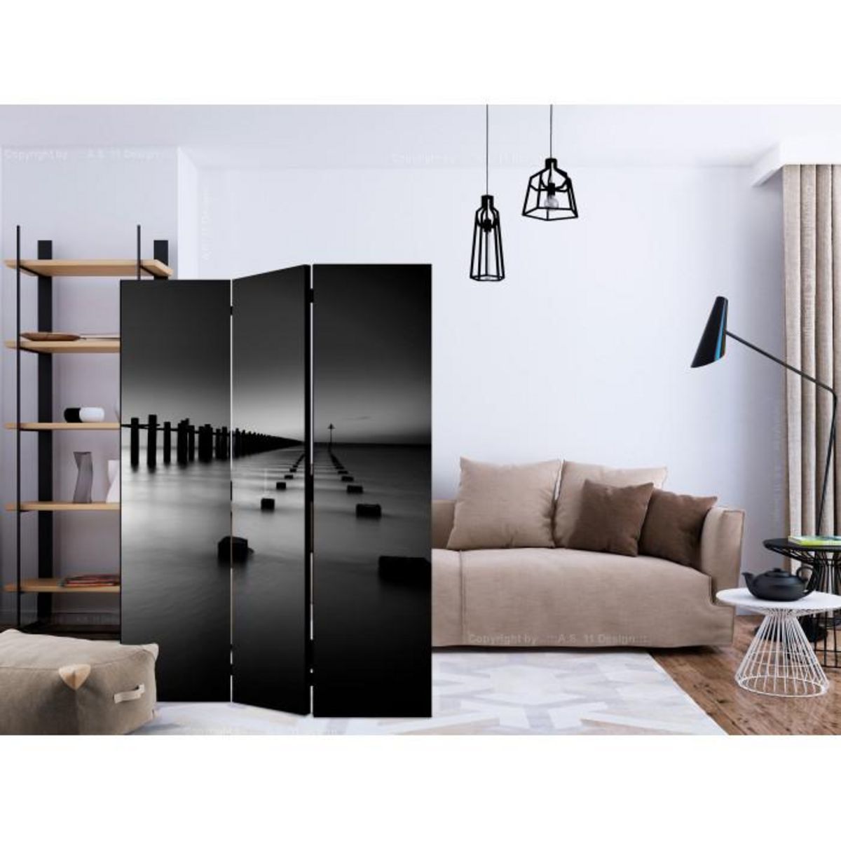 Paris Prix Paravent 3 Volets  To the Horizon  135x172cm