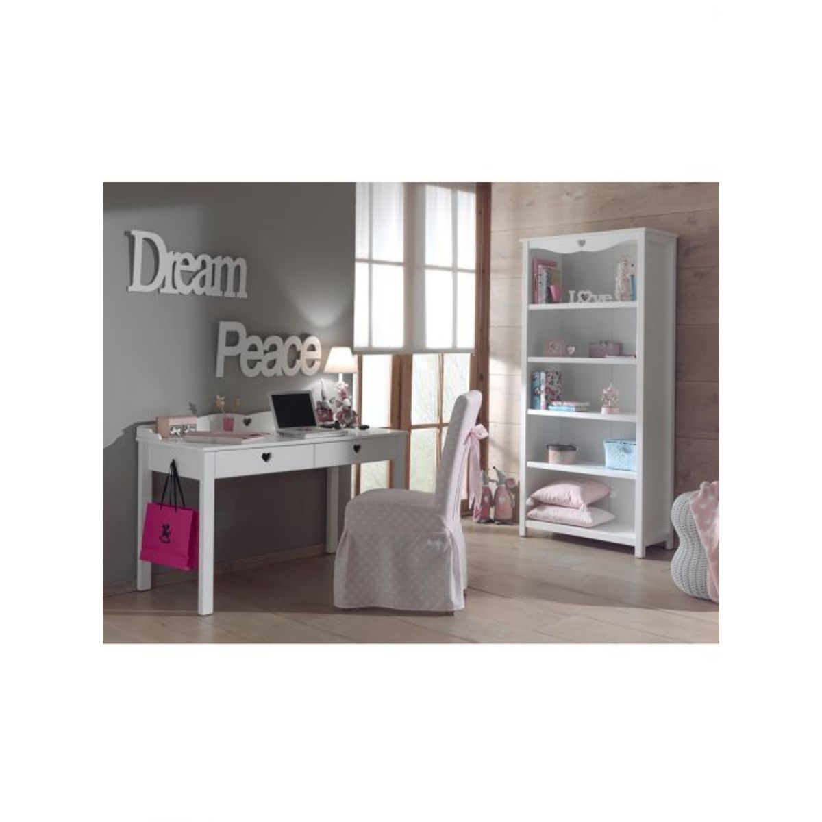 Bibliothèque 4 étagères MAUDE