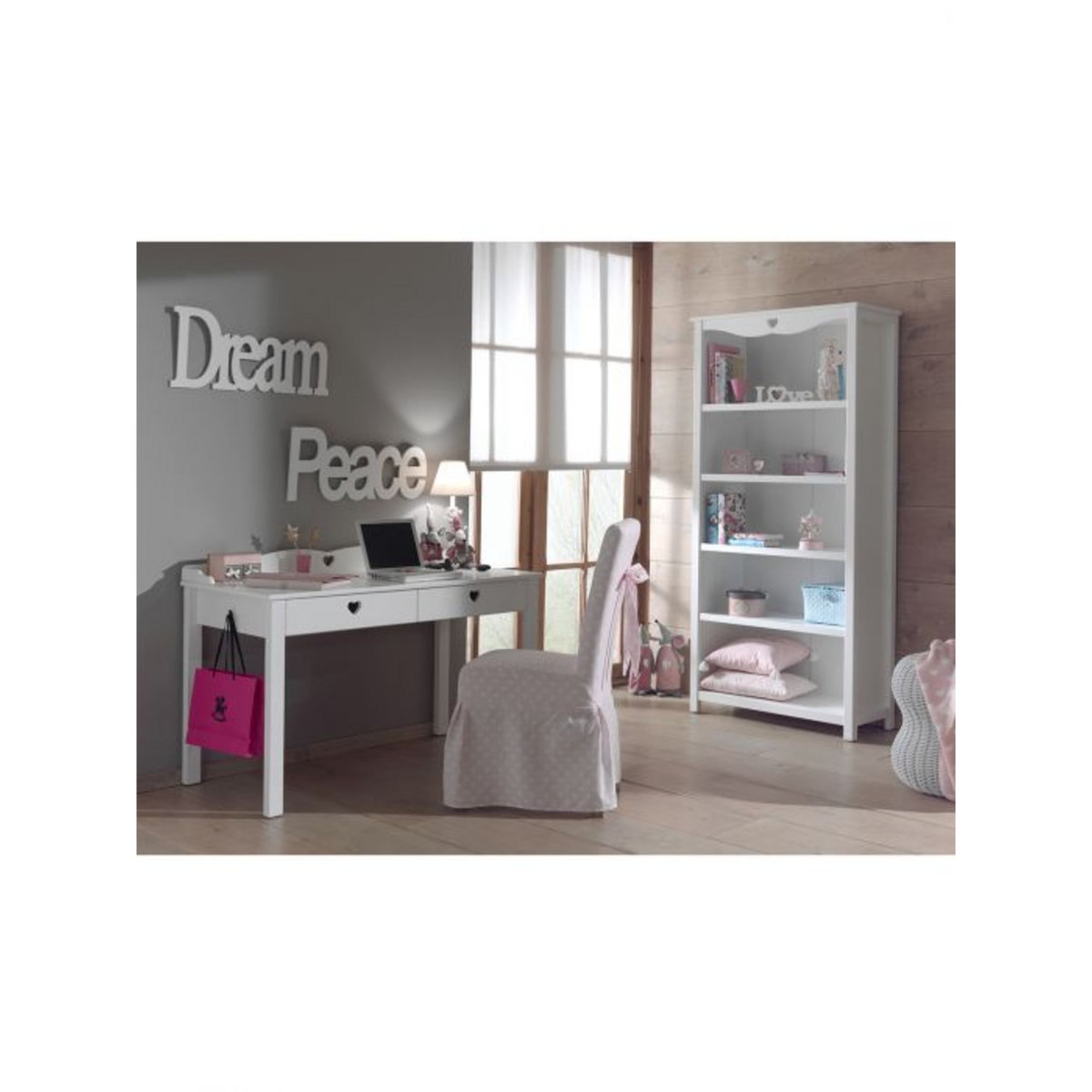 Bibliothèque 4 étagères MAUDE