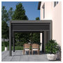 Voir la diapositive 1 : OMBREA Pergola bioclimatique - Autoportante - Aluminium  Anthracite - 3X3m OMBREA