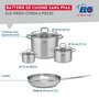 Voir la diapositive 2 : ELO Ensemble de 1 Poêle de cuisson 24 cm et 3 faitouts 12, 16 et 26 cm Elo Profi Citrin