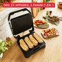 Voir la diapositive 3 : TEFAL Grille-viande GC272D10 inox noir à poser, 29x26 cm