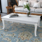 VIDAXL Table basse 115x65x42 cm Blanc brillant