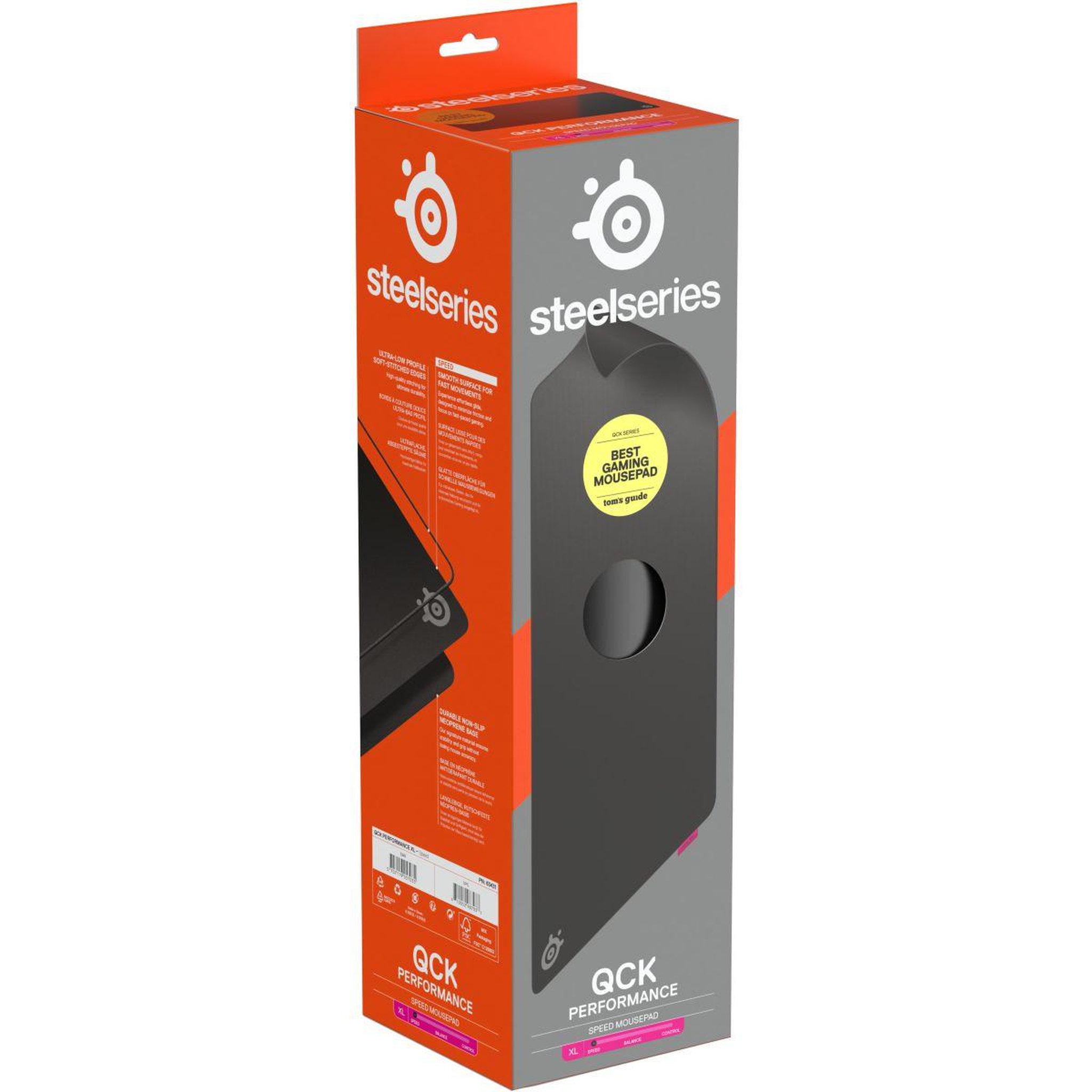 Voir la diapositive 4 : STEEL SERIES Tapis de souris qck perf xl speed