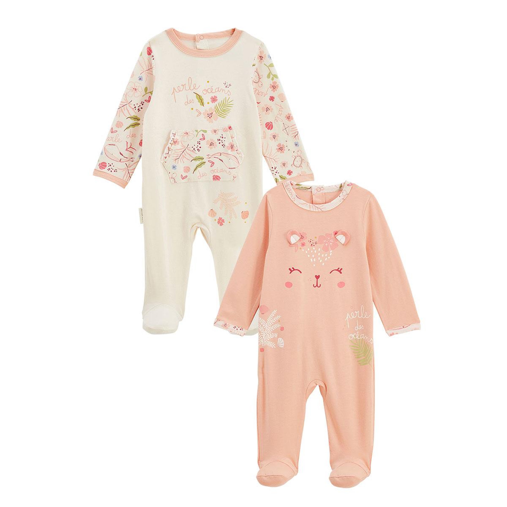 Voir la diapositive 1 : Petit BÃ©guin Lot de 2 pyjamas bébé santa giulia