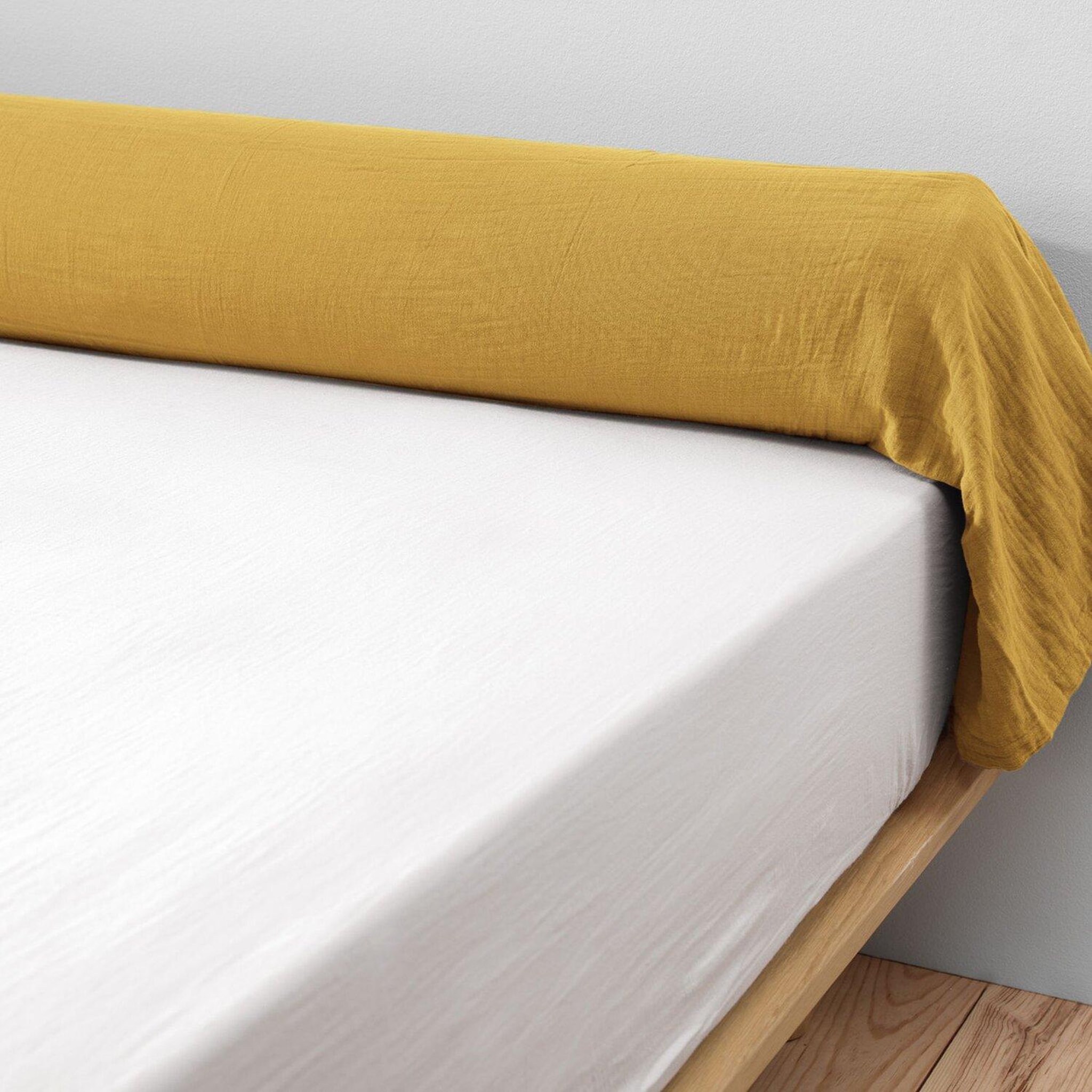 Voir la diapositive 2 : Home collection Taie de traversin 100% gaze de coton