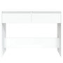 Voir la diapositive 5 : VIDAXL Table console blanc 100x35x76,5 cm bois d'ingenierie