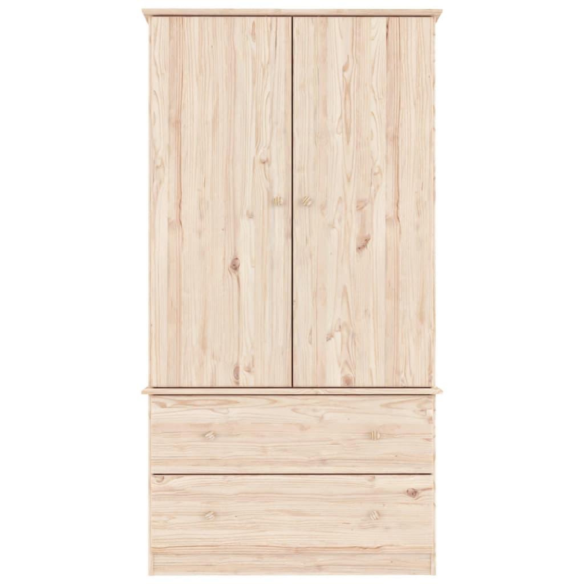 Voir la diapositive 4 : VIDAXL Garde-robe ALTA 90x55x170 cm bois massif de pin