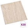 Voir la diapositive 2 : VIDAXL Dalles de plancher autoadhesives 20pcs PVC 1,86 m² marron clair