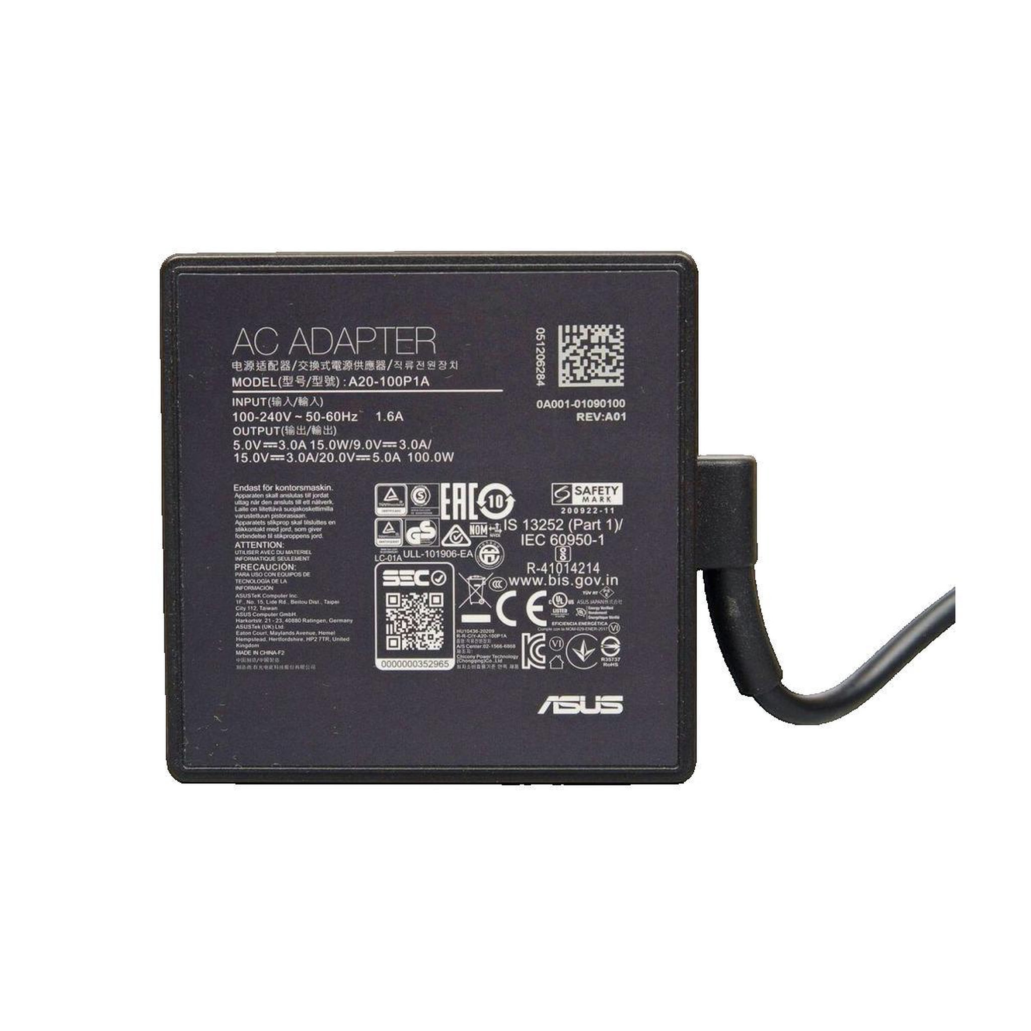 ASUS Chargeur PC Asus 0A001-01090100 100 W USB-C Noir