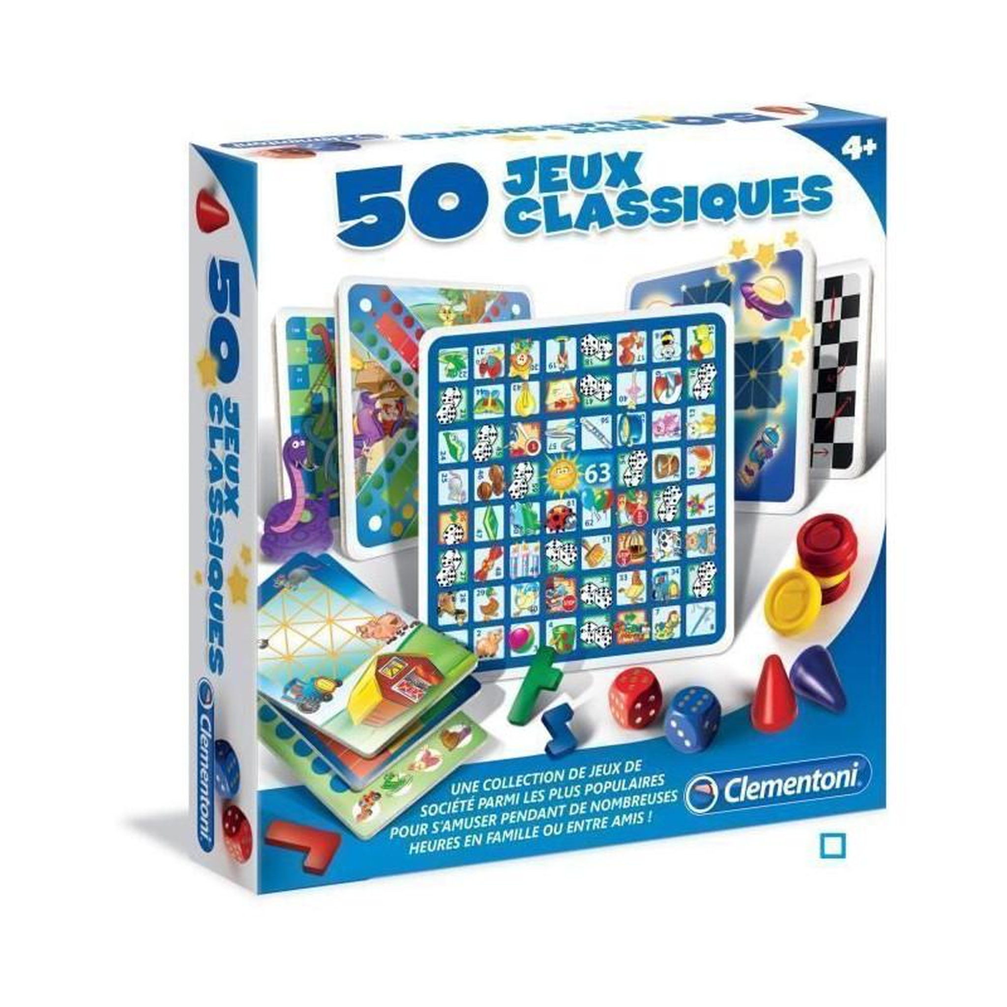 CLEMENTONI CLEMENTONI - 50 jeux classiques - Jeu de societe