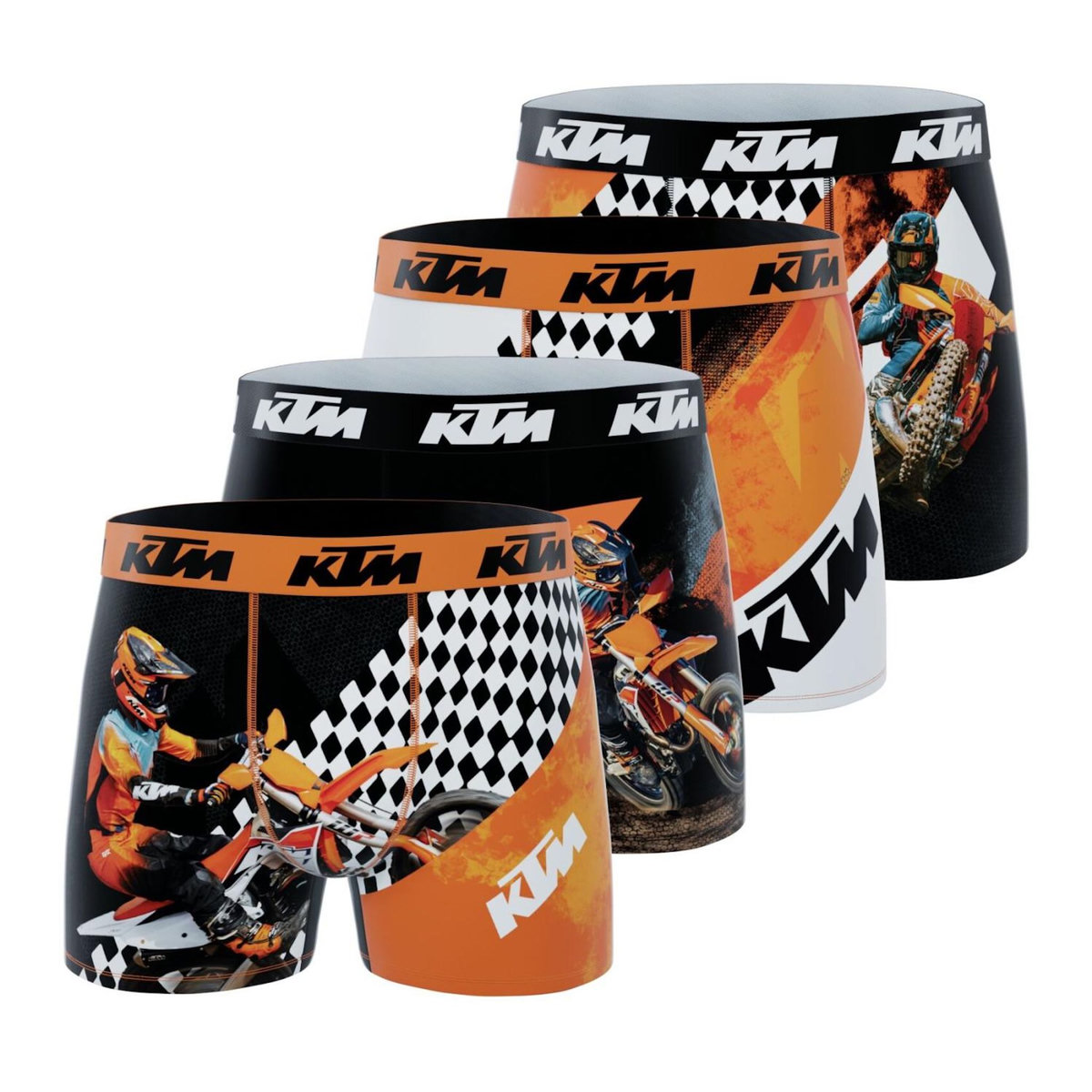 KTM Lot de 4 boxers garçon Cross KTM