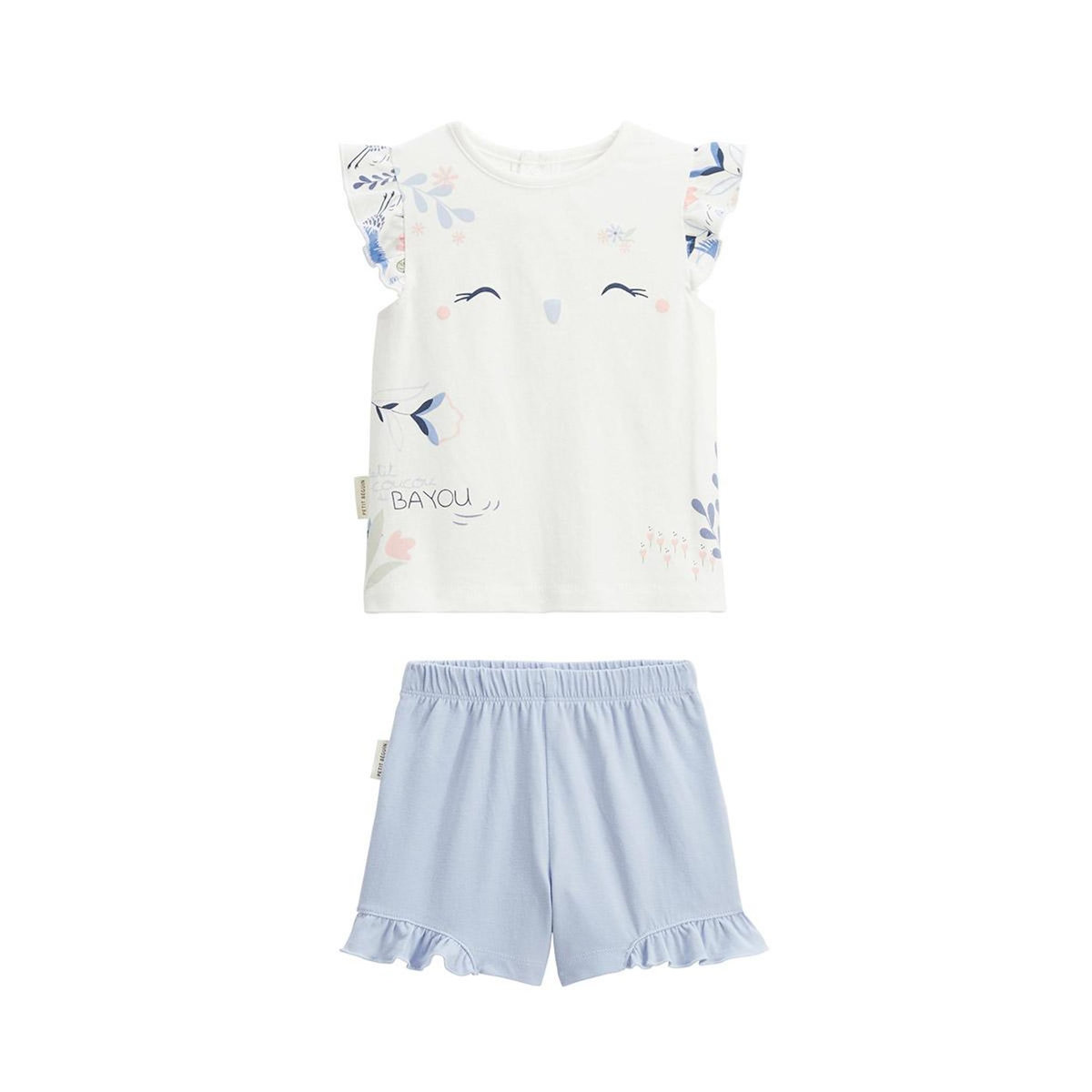 Petit Béguin Pyjama enfant 2 pièces manches courtes Tiana