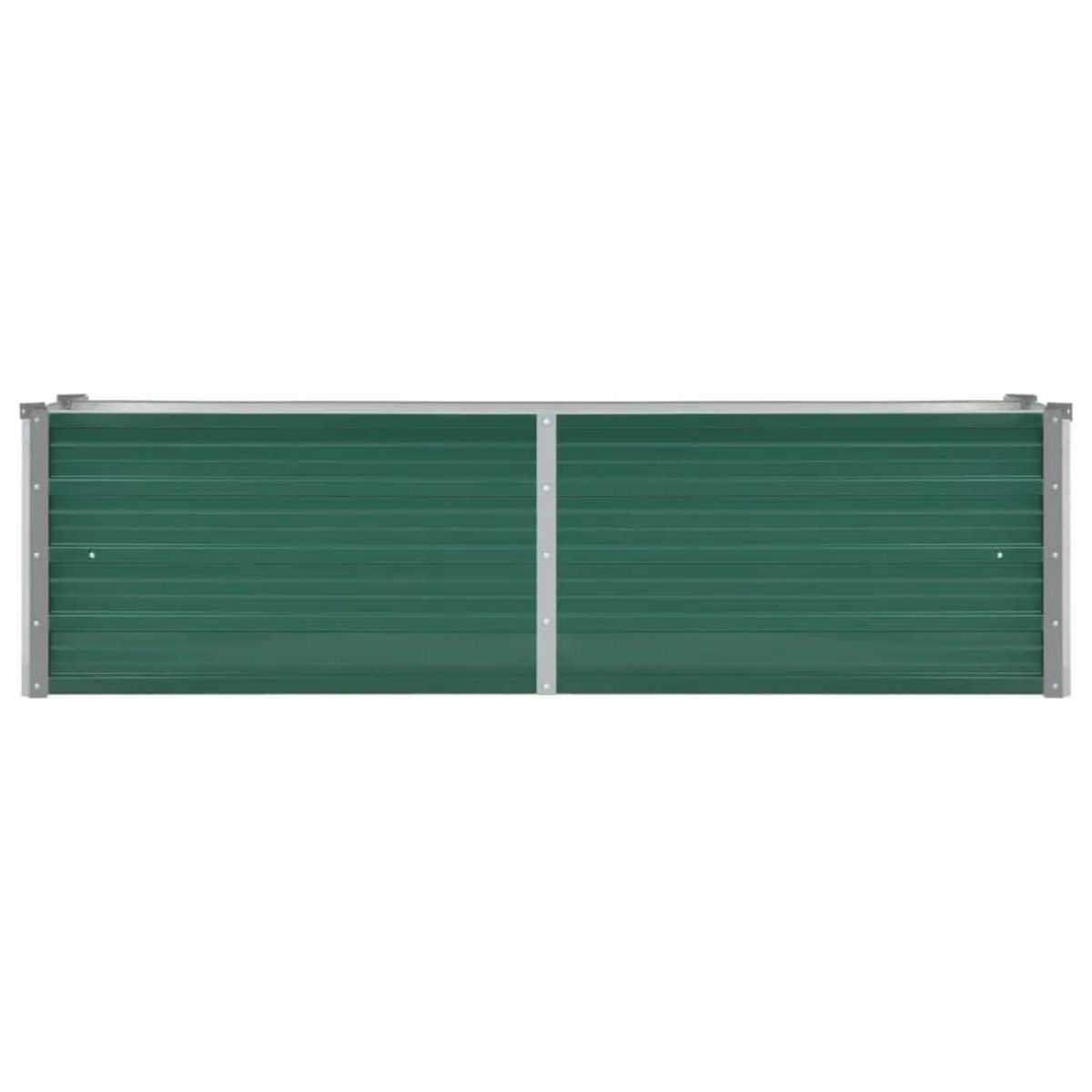 VIDAXL Lit sureleve de jardin Acier galvanise 160x40x45 cm Vert