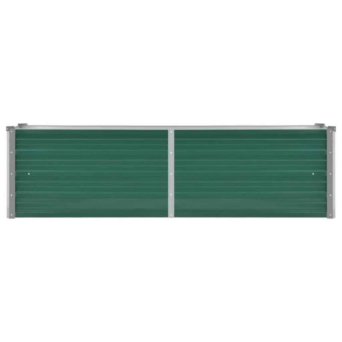 VIDAXL Lit sureleve de jardin Acier galvanise 160x40x45 cm Vert