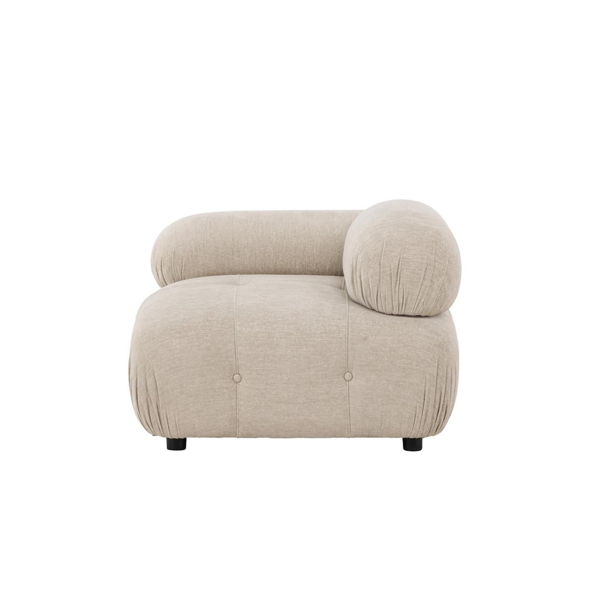 Voir la diapositive 3 : Paris Prix Module de canapé d'angle droit  mika  95cm beige