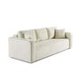 Voir la diapositive 6 : BEST MOBILIER Miro - canapé droit 3 places - convertible avec coffre - en velours texturé