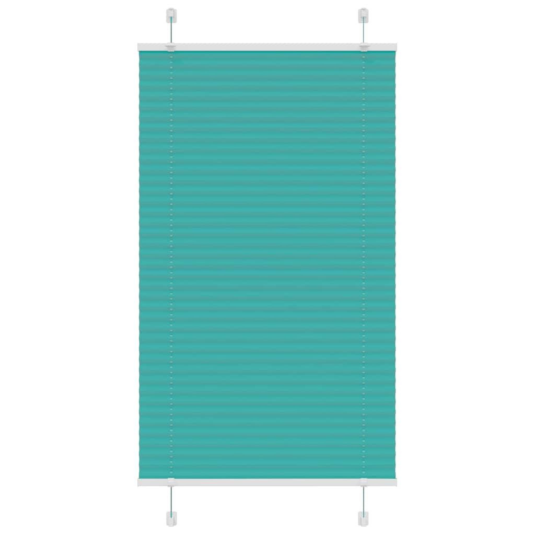 VIDAXL Store plisse vert petrole 75x150 cm largeur du tissu 74,4 cm