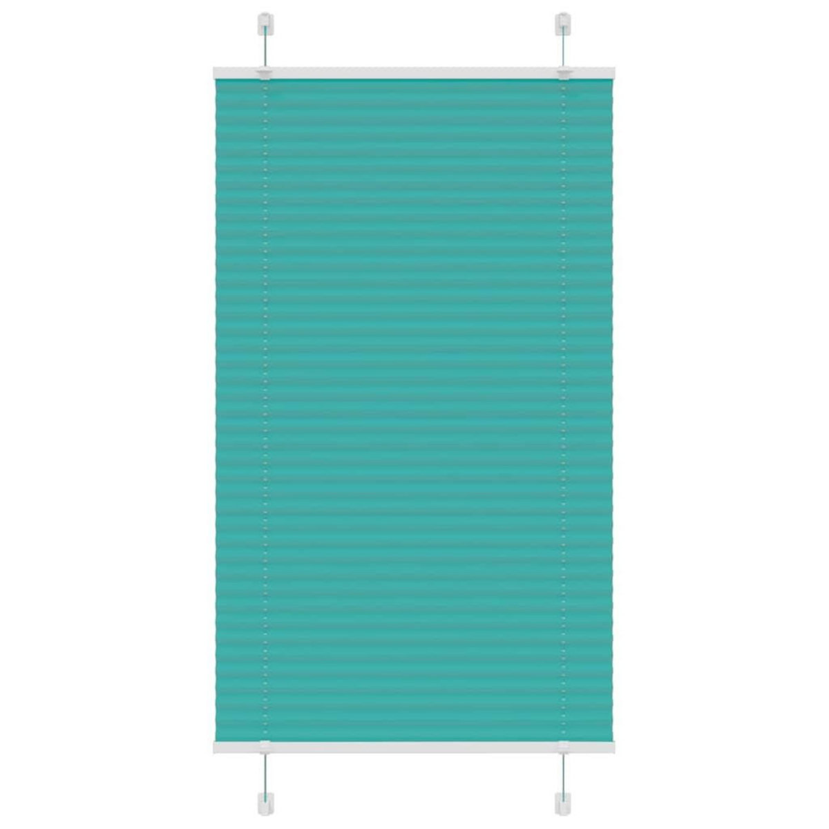 VIDAXL Store plisse vert petrole 75x150 cm largeur du tissu 74,4 cm